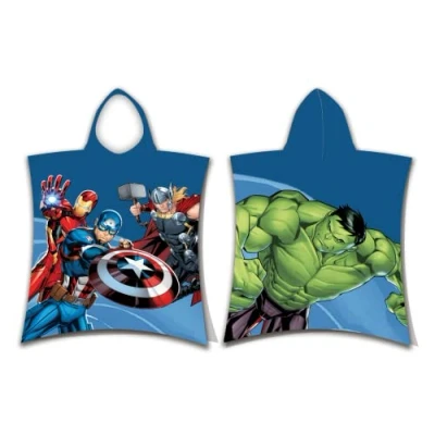 Imagen de Jerry Fabrics Avengers Hero Poncho de baño con capucha (50 x 115 cm)
