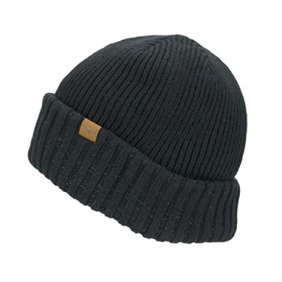 Imagen de SealSkinz Gorro con puño Enrollado Impermeable para el Clima frío Rojo, XXL Punto, Hombre