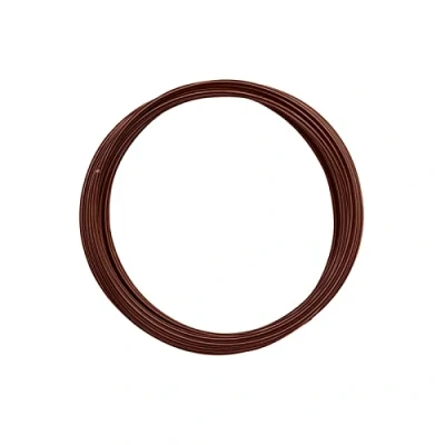 Imagen de Vaessen Creative Redondo Alambre de Aluminio, Marrón (Chocolate), 2 mm 5 m,