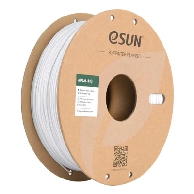 Imagen de eSUN PLA+ Filamento 1.75mm, ePLA+HS para Impresora 3D de Alta Velocidad Precisión Dimensional +/ 0.03mm, Carrete 1KG (2.2 LBS) Impresoras Velocidad,Blanco Frio