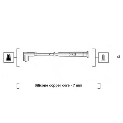 Imagen de MAGNETI MARELLI 941045340520 Juego de Cables Encendido ALFA ROMEO: 164