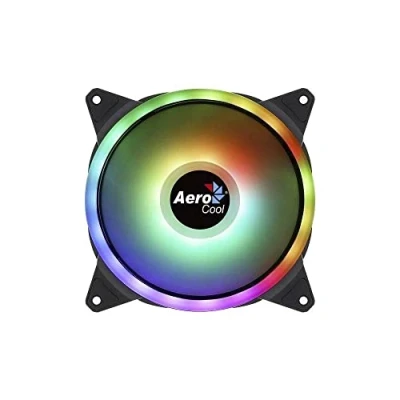 Imagen de Aerocool Duo 14 ARGB LED PC Fan, 140 mm, 1000 rpm, Curved Fan Blades for Maximum Cooling and Anti Vibration Pads
