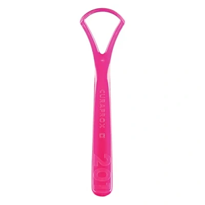 Imagen de Raspador lingual Curaprox, CTC 201 con un borde