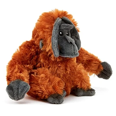 Imagen de Zappi Co Juguete de Peluche orangután Suave y Acogedor para niños, diseño Safari Selva, Ideal recién Nacidos o cumpleaños (12 15 cm)