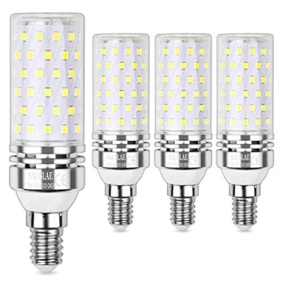 Imagen de SAUGLAE E14 Bombilla de Maíz LED 15W, 6000K Blanco Frío, 120W Incandescente Bombillas Equivalentes, 1700Lm, Pequeño Tornillo Edison LED, 4 Pack