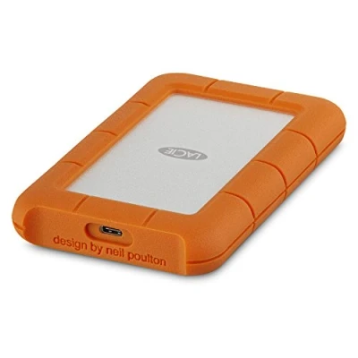 Imagen de LaCie Rugged USB C, 1TB, disco duro externo portátil, para PC et Mac, Resistente a Golpes y caídas, incl. C sin cable A, 2 años Rescue Services (STFR1000800)
