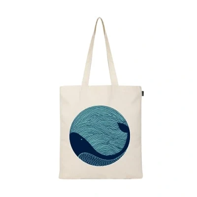 Imagen de Eco Right Grande canvas bolsa tela para la compra, bolsos mujer bandolera, de viaje, Playa, Viajes Uso mujer, regalo alumnos