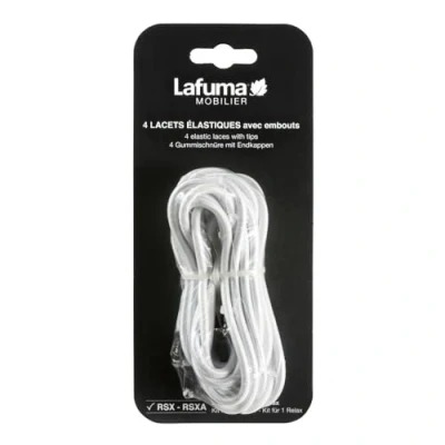 Imagen de Lafuma Mobilier Cordones elásticos con puntas para RSX/RSXA, juego de 4 cordones, color blanco, LFM2322 0020 (el embalaje puede variar)