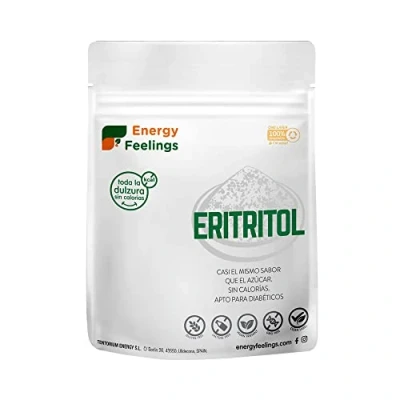 Imagen de Energy Feelings Eritritol granulado 0% Kcal Edulcorante y Endulzante Natural Sin Azúcar Gluten Vegano para Cocinar 200g