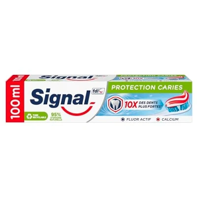 Imagen de Signal Pasta de Dientes Protección Anticaries con flúor y calcio, 100 ml, El embalaje puede variar