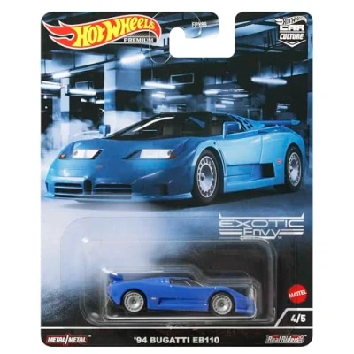 Imagen de Hot Wheels Modelo 1994 BUGATTI EB110 Car Culture escala 1:64 7 cm Premium Real Riders