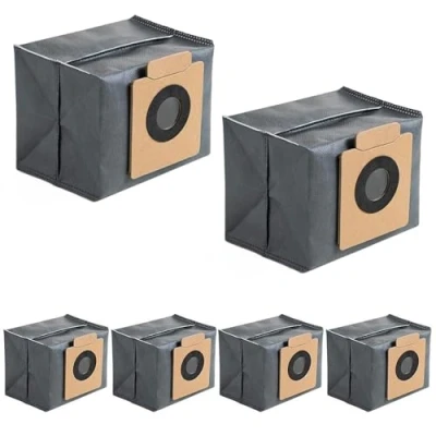 Imagen de Paquete de 6 Bolsas Polvo Repuesto para eufy X8 Pro / X10 Omni Robot Vacuum Accesorio estación autovaciante