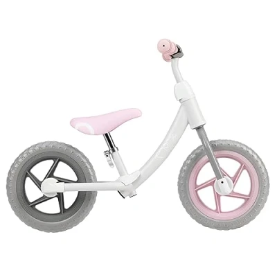 Imagen de Momi Bicicleta sin Pedales para niños Ross niñas y (Peso Corporal máx. 30 kg), Ruedas de EVA a Prueba pinchazos, Cuadro Metal Estable, sillín Ajustable en Altura con Cierre rápido,