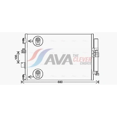 Imagen de PRASCO FD5654D Condensador con secador 10,3 Aluminio 545 R 1234yf, 134 a FORD: FOCUS 3, C Max 2, 3 Turnier