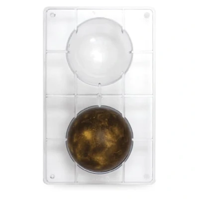 Imagen de DECORA 0050086 Molde para Chocolate HEMISFERIO Ø 100 275X15X22MM