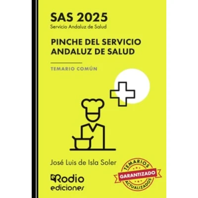 Imagen de Pinche del Servicio Andaluz de Salud. Temario Común. SAS 2025