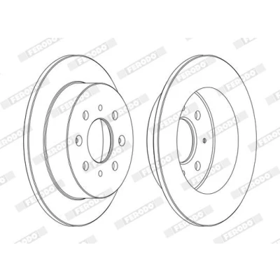 Imagen de FERODO PREMIER Coat+ disc DDF1358C Disco de freno 239 10 4 macizo revestido con tornillos HONDA: CIVIC 6 Hatchback, Fastback, Jazz 2