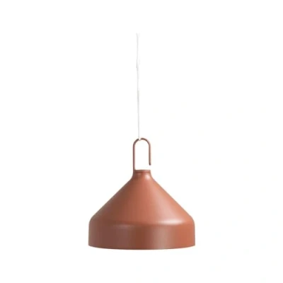 Imagen de Zafferano, Lámpara Amelie Suspensión, de Mesa Portátil y Recargable con Control Táctil, para Salón Exterior, Atenuador, 2200 3000 K, Altura 12 cm, Color Terracota