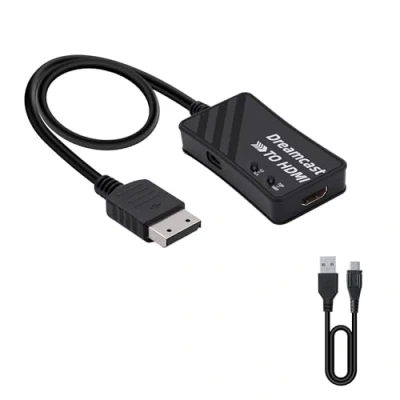 Imagen de Mcbazel Convertidor Sega Dreamcast a HDMI HDTV, Accesorios de Videojuegos, Adaptador y Cable para Consola