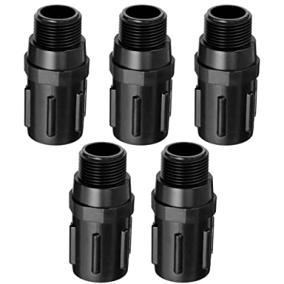 Imagen de [Pack 5] Regulador de presión riego por goteo Plástico 3/4&quot;, Reductor Rosca. manguera jardín para sistema riego. Accesorios