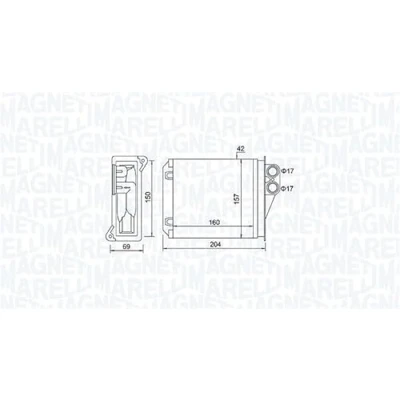 Imagen de MAGNETI MARELLI 350218481000 Radiador de Calefaccion