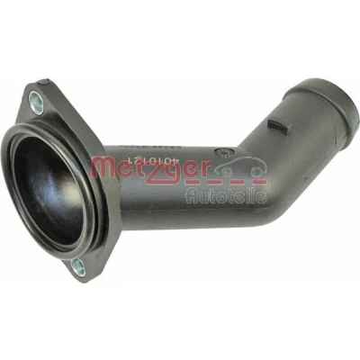 Imagen de METZGER 4010121 Bridas Bloque motor, delante, izquierda, Termostato con junta VOLKSWAGEN: Golf 4, 5, Passat B6 Berlina, SEAT: Leon I Hatchback