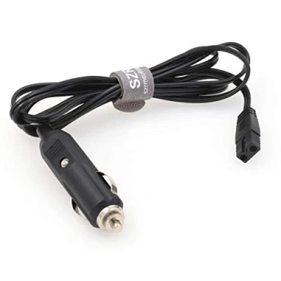 Imagen de SZRMCC Encendedor de Cigarrillos Coche a 12 V CC 2 Pines Cable alimentación Enchufe para Enfriador portátil Caja fría Mini Nevera