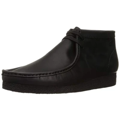 Imagen de Clarks Shacre Boot, Botas Modelo Chukka Hombre, Piel Negra, 46 EU