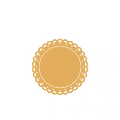 Imagen de Craftelier Mini Troquel para Decoraciones y Creaciones de Scrapbooking, Manualidades Tarjetería Figura con Forma Doily Tamaño Aproximado del Troquel: 4,04 cm x 4,06