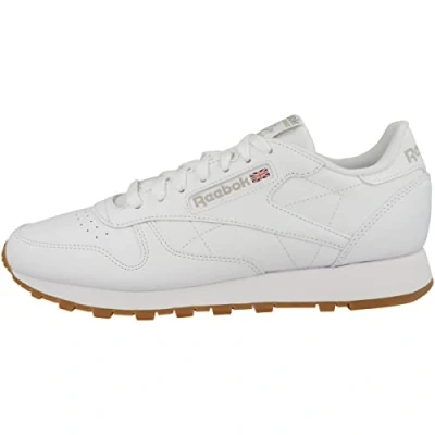 Imagen de Reebok Classic Leather, Zapatillas de Deporte, Hombre, Ftwwht Pugry3 Rbkg03, 45.5 EU