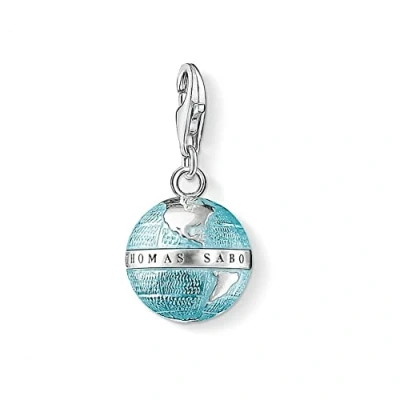 Imagen de Thomas Sabo charm Club Colgante para mujer en forma de globo terráqueo, plata ley 925, 0754 007 1