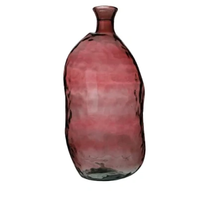 Imagen de FLORERO NATURAL LIVING Lea 13,6L Rubi EN Vidrio Reciclado DIAM 25CM X H51CM