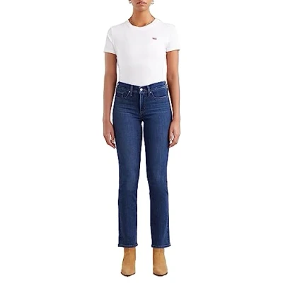 Imagen de Levi&#039;s 314 Shaping Straight Vaqueros slim fit, Mujer, Talla: 27x32, Lapis dark horse blue