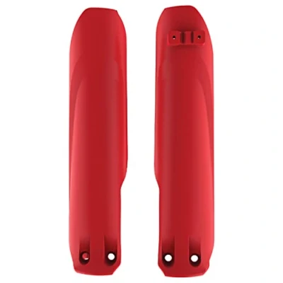 Imagen de POLISPORT 8399100001 Juego de protectores horquilla fabricado en polipropileno resistente a los impactos sin herrajes compatible con motocicletas BETA color rojo