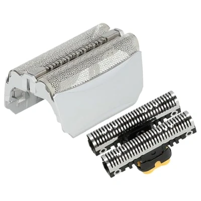 Imagen de vhbw Pieza de corte combi pack reemplaza Braun 51B, 51S para afeitadora eléctrica, lámina + bloque cuchillas, plata