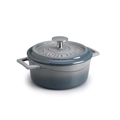 Imagen de Pentole Agnelli Linea Ghisa COGHSRP10410Y Slowcook Mini Cacerola, 10 cm, 0,35 l, Gris, Hierro Fundido, Grigio