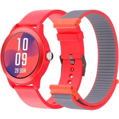 Imagen de SPC Smartee Duo Vivo Smartwatch Reloj Inteligente Color Rojo con Correa Intercambiable, Esfera Redonda de Alta definición 1.27, Llamadas Bluetooth, 8 días batería, 100 Deportes, IP68