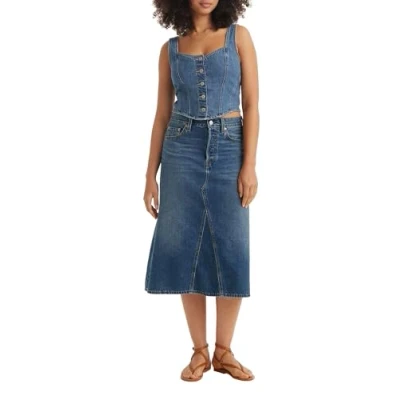 Imagen de Levi&#039;s Decon Skirt Falda vaquera, Mujer, Talla: 30, Mid morning