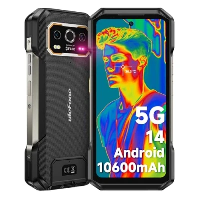 Imagen de Ulefone Armor 27T Pro 5G Movil Resistente Android 14, 10600mAh Móvil Irrompible 24GB+256GB/TF 2TB, Dimensity 6300, 50MP+64MP Visión Nocturna 6.78&quot; FHD+ 120Hz, IP68 Todoterreno Dual SIM/NFC/GPS