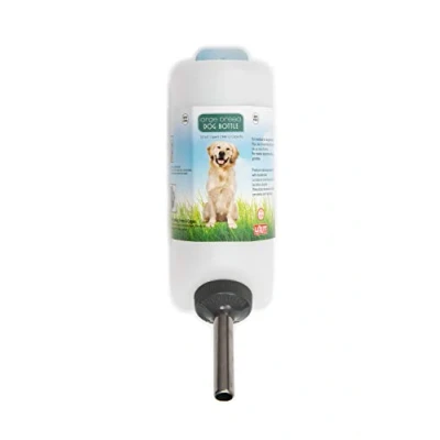 Imagen de Lixit Botellas de Agua Boca Ancha para Perros Grandes y pequeños (Perro Grande 32 onzas, Blanco)