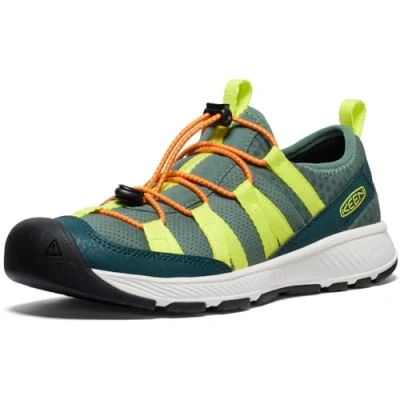 Imagen de Keen Motozoa Unisex Zapatillas de senderismo para niños, Talla: 37, Green Piel imitación/tela