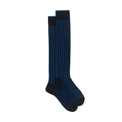 Imagen de Gallo Calcetines largos azul trenzado