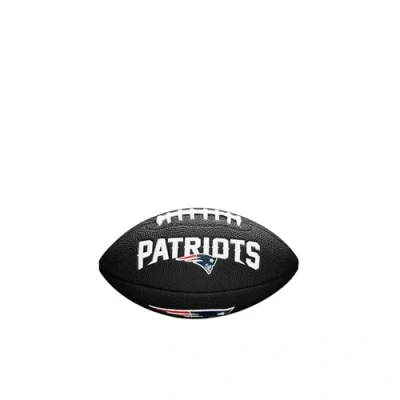 Imagen de Wilson WTF1533BLXBNE Pelota de fútbol Americano Mini NFL Team Soft Touch New England Patriots para Juego recreativo, Unisex Adult, Negro