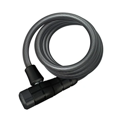 Imagen de ABUS candado de cable en espiral Primo 5510K/180 + soporte SCMU bicicleta 10 mm grosor, flexible nivel seguridad 3 180 cm negro