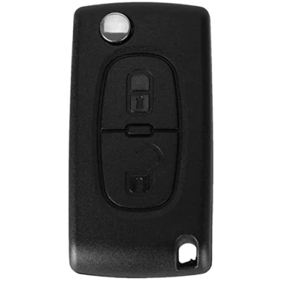 Imagen de 2 Boton Carcasa del mando para PEUGEOT 206 107 207 307 407 CITROEN C2 C3 C4 C5 C6