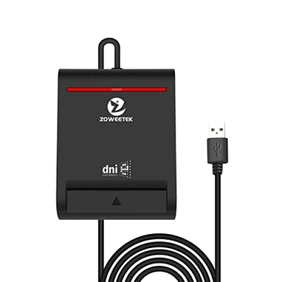 Imagen de ZOWEETEK Lector dnie electronico,Lector de DNI,Compatible con Todas Las Tarjetas DNI
