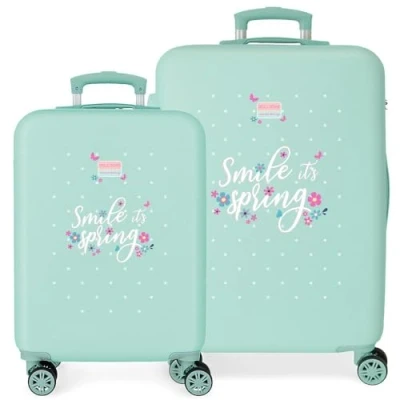 Imagen de Roll Road Spring Dream Juego de Maletas Azul 48x70x26 cms Rígido 6 kgs Cierre combinación Lateral ABS 119 L