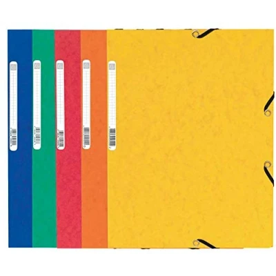 Imagen de Exacompta 55025E Pack de 25 carpetas con goma, A4, multicolor 1