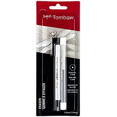 Imagen de Tombow MONO Zero Eraser Value Pack Funda de protección Negro, color Blanco Pack, Round