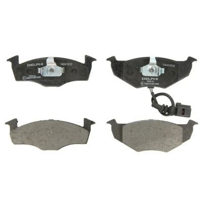 Imagen de DELPHI LP1709 Juego de pastillas freno con contacto avisador desgaste Chapa antichirridos sin accesorios SKODA: Fabia 2, I Hatchback